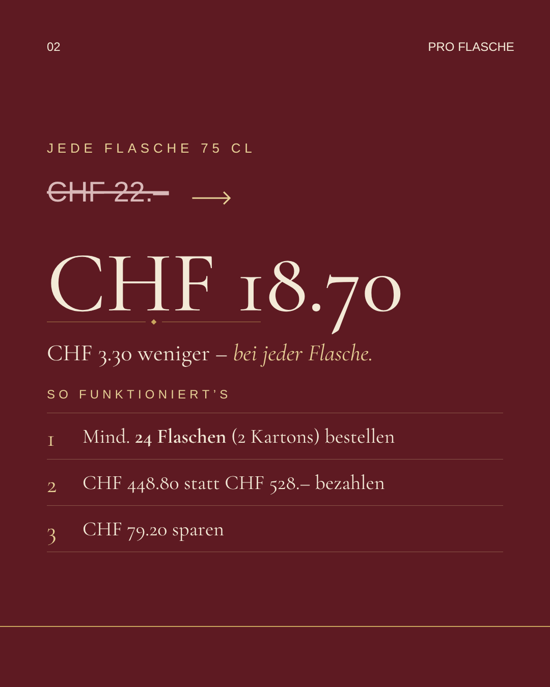 Pfyfoltru Angebot pro Flasche