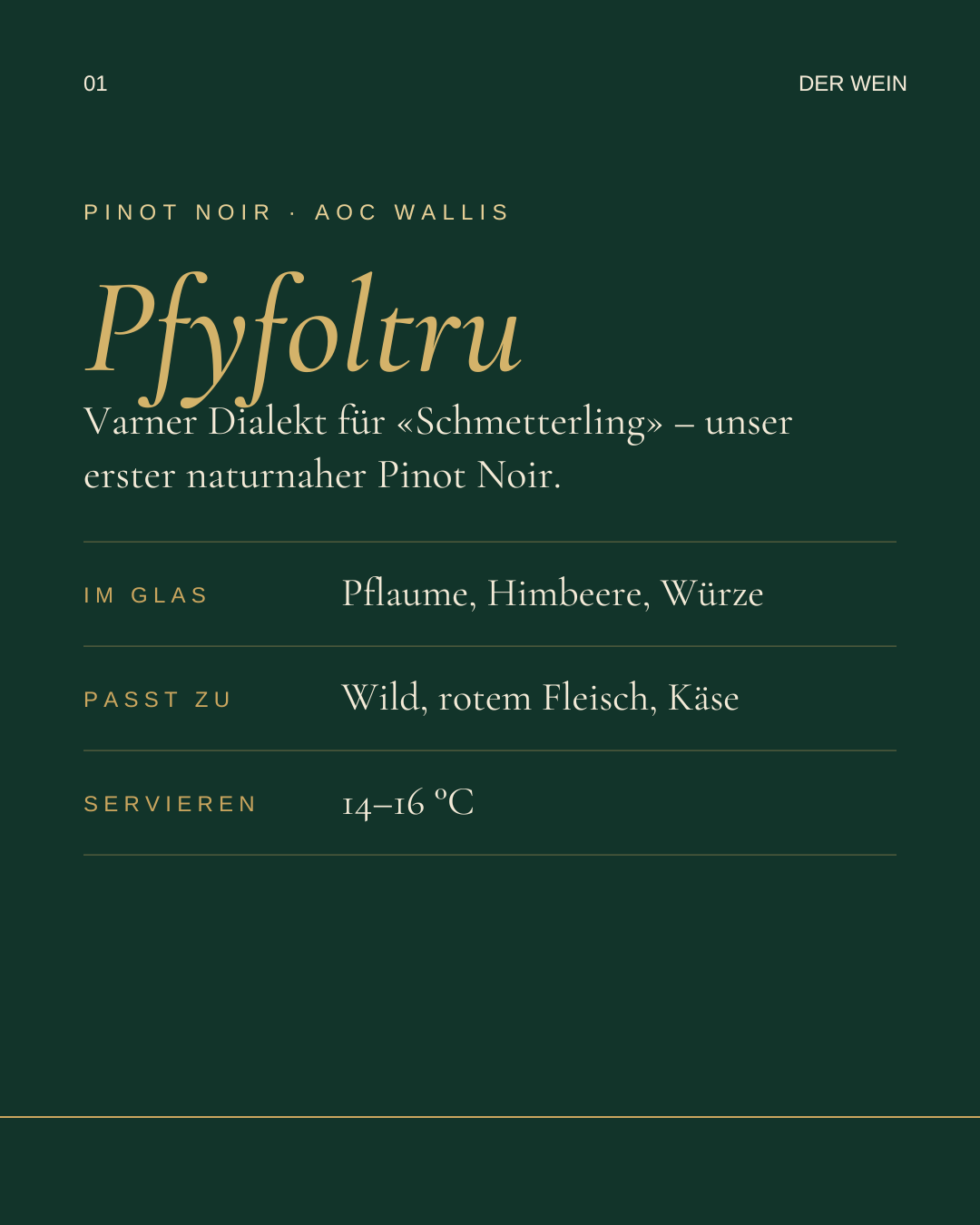 Pfyfoltru Pinot Noir AOC Wallis