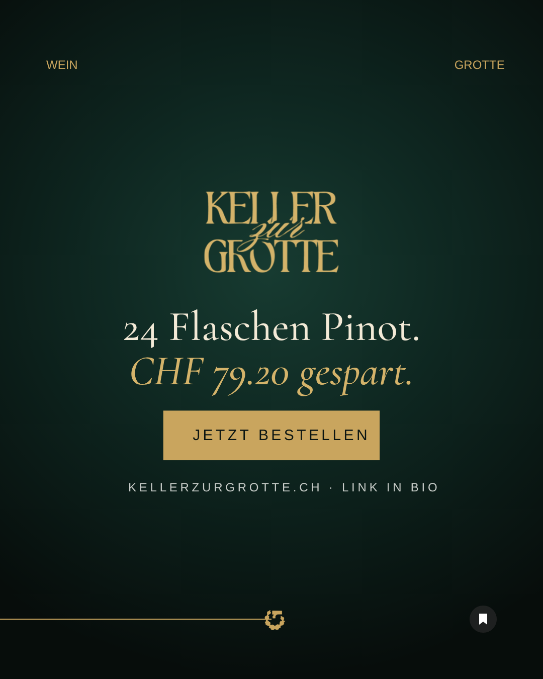 24 Flaschen Pinot Noir CHF 79.20 gespart