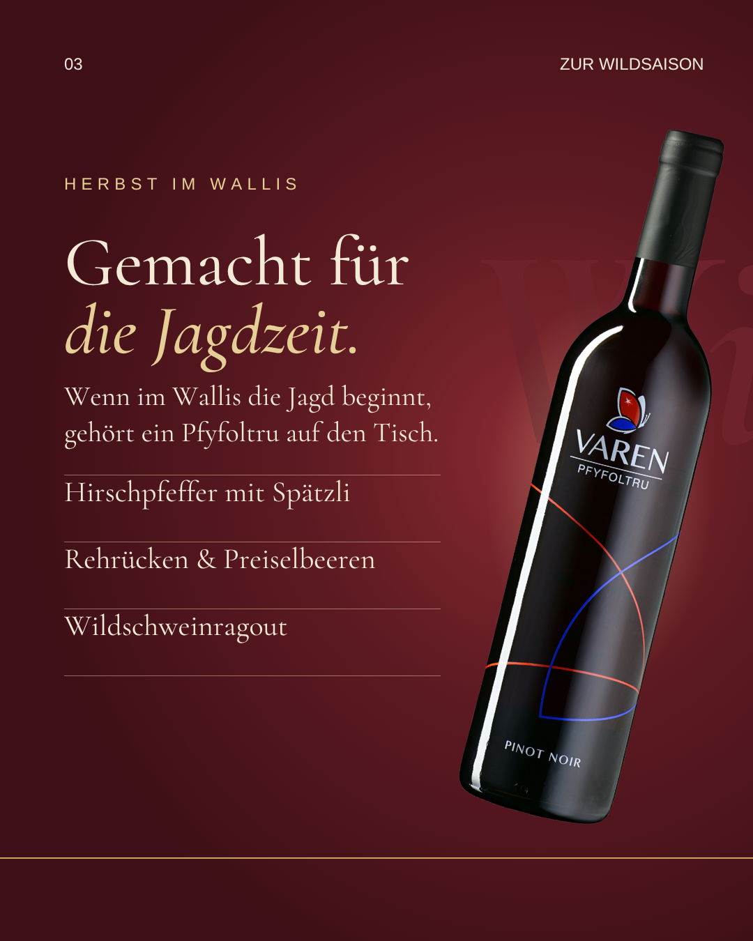 Pfyfoltru zur Wildsaison